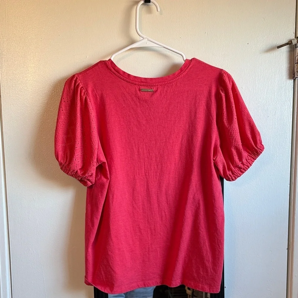Michael Kors Vibrant Red Top
